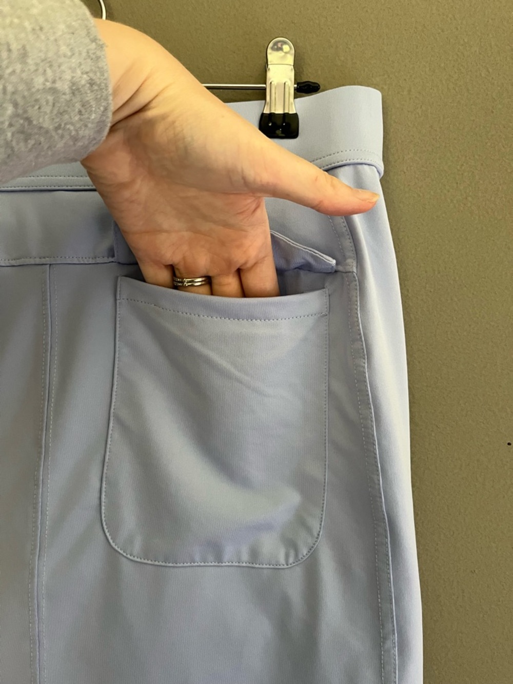 Belyn Key Light Lavender Athletic Skort Skirt Side and Back Pockets Small Golf - Picture 8 of 12